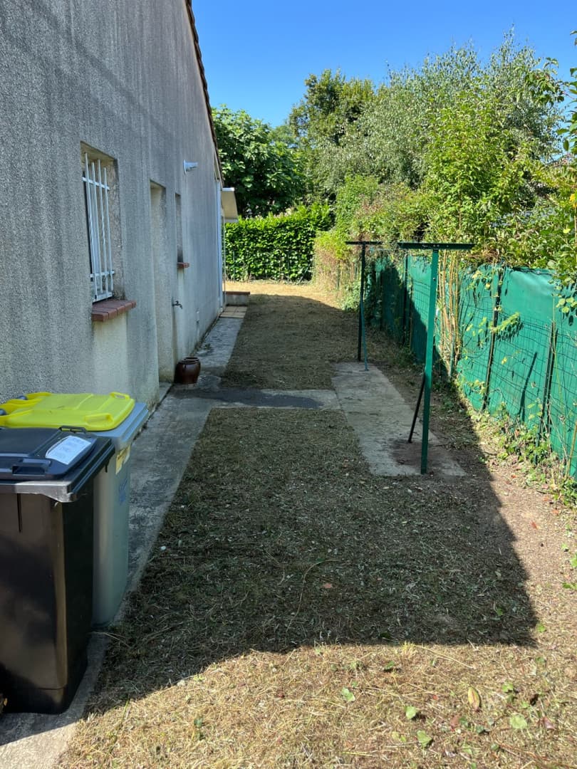 Passage nettoyé, après remise en état